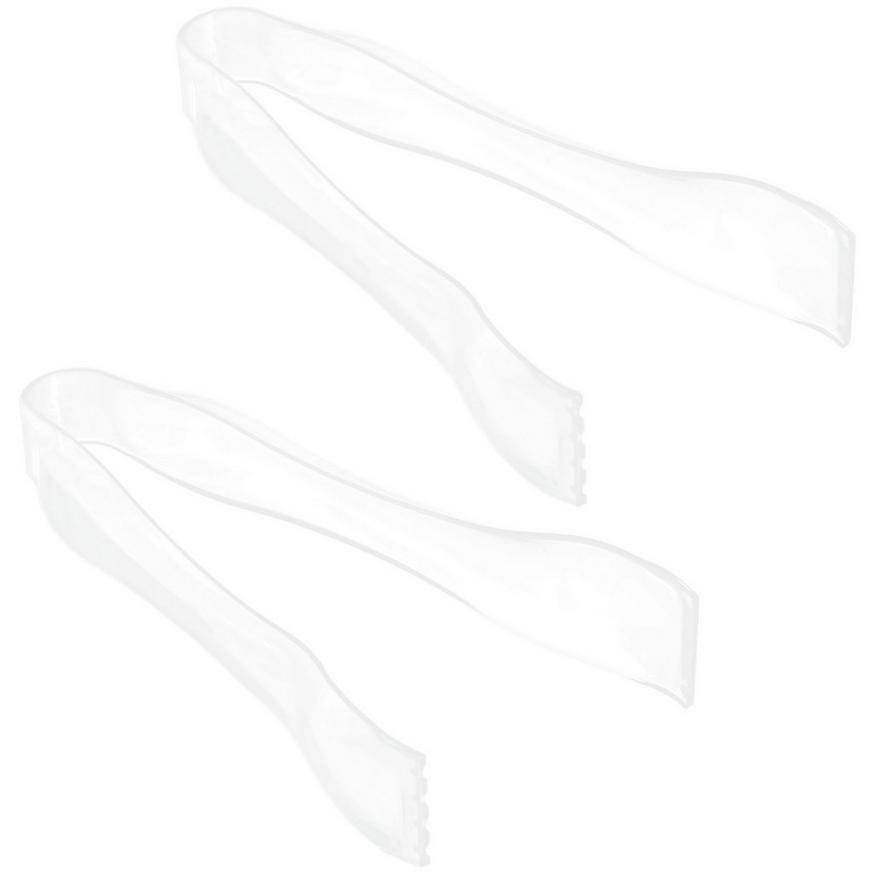 Party City Plastic Tongs, White (2 pack)