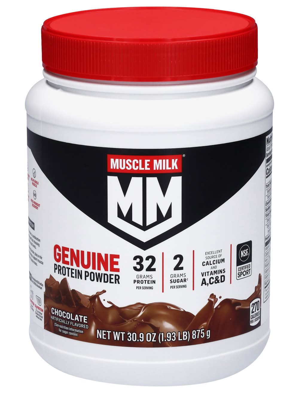 Muscle Milk Genuine Protein Powder, Chocolate (30.9 oz)