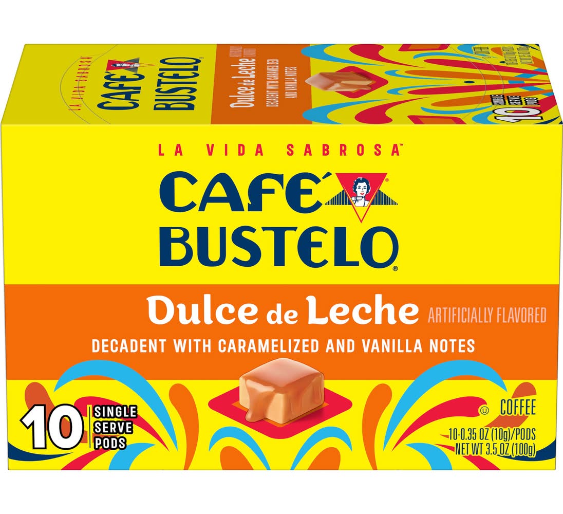 Café Bustelo K-Cup Coffee Pods, Dulce De Leche (10 x 0.35 oz)