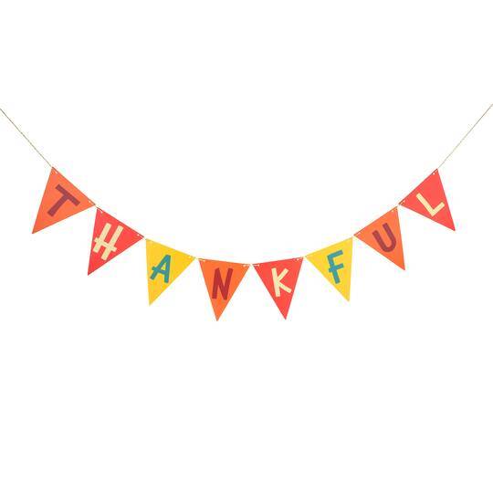 6Ft. Thankful Paper Flag Banner By Celebrate It