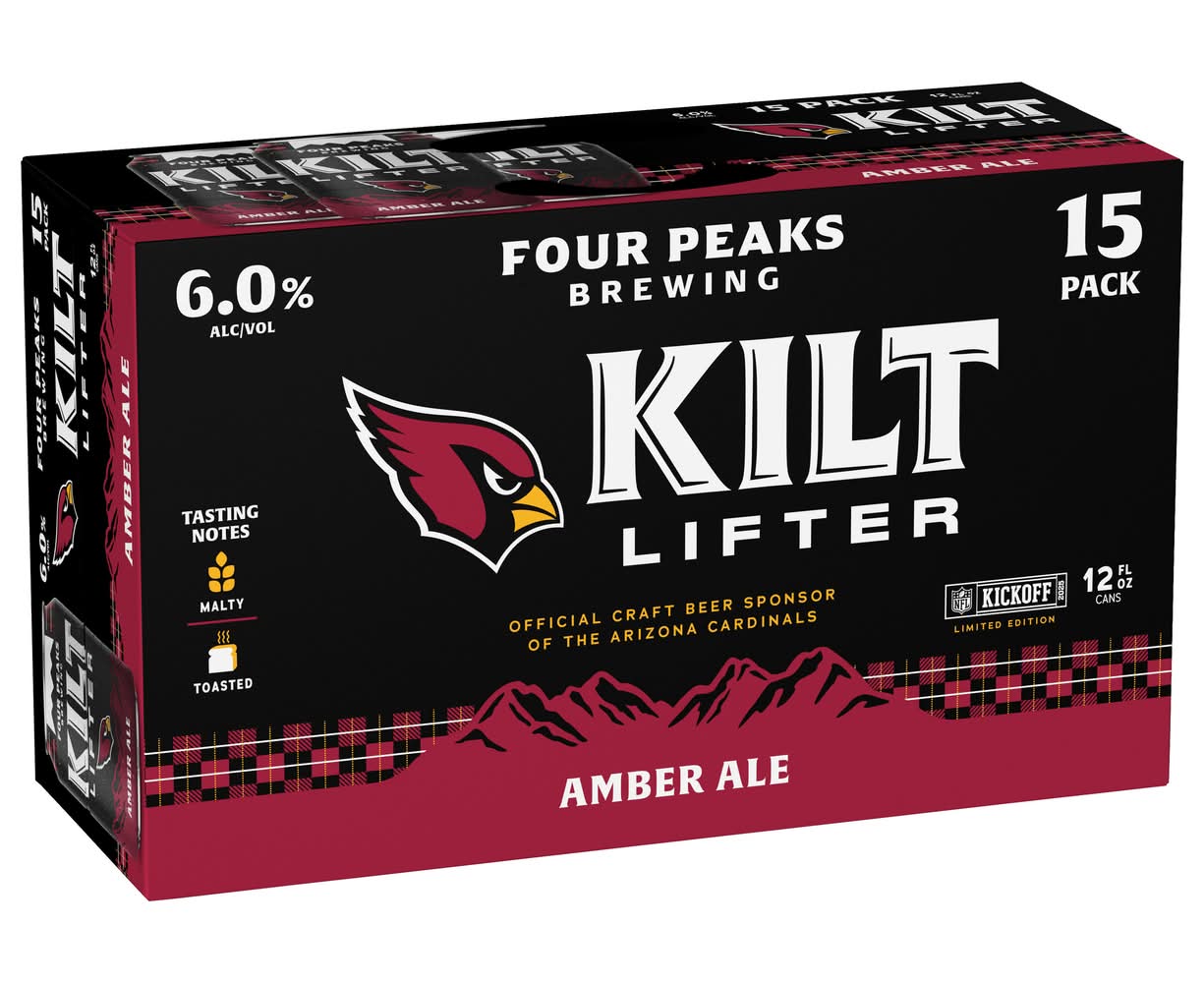 Four Peaks Brewing Co. Kilt Lifter Scottish Style Amber Ale Beer (15 x 12 fl oz)