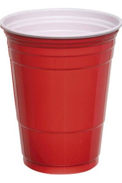 Generic Red Plastic Beer Cups 16 Ounce (24 ct)