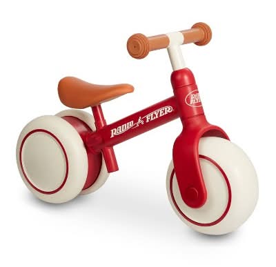 Radio Flyer Steady Start Kids Balance Bike, 8 in, Red