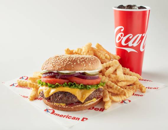 Burger Meal (8 oz) (Fries & Drink)