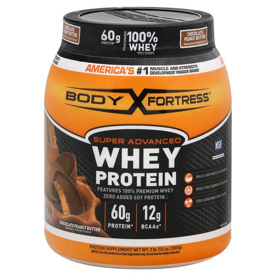 Body Fortress Chocolate Peanut Butter Protein Powder (2 lbs)