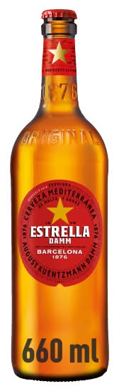 Estrella Damm Lager Beer (660ml)