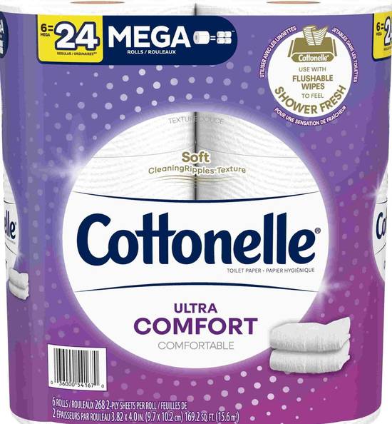 Cottonelle Ultra Comfort Toilet Paper (6 rolls)