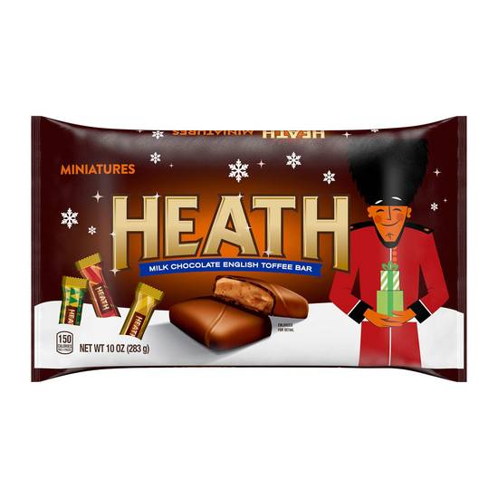 Order HEATH Miniatures Milk Chocolate English Toffee Candy Bars, Holiday, 10 oz, Bag food online from CVS store, NESQUEHONING on bringmethat.com
