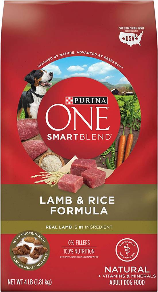 Purina One Smartblend Natural Adult Lamb & Rice Dry Dog Food