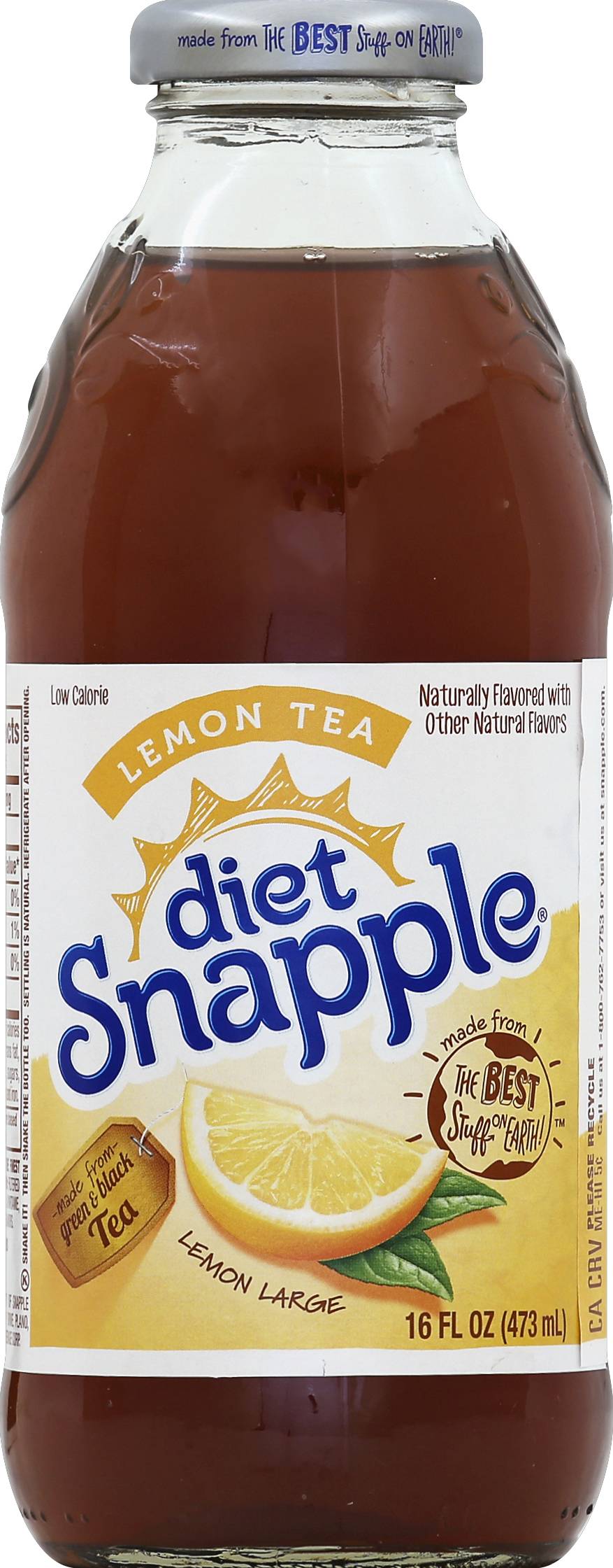 Snapple Diet Lemon Green & Black Tea (16 fl oz)
