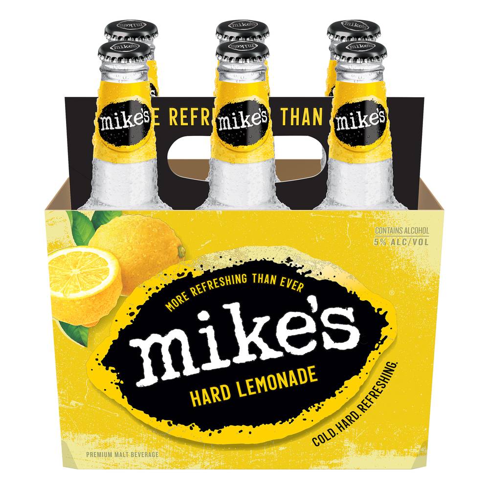 Mike's Premium Malt Beverage Hard Beer (6 ct , 11.2 fl oz) (lemon - fruit)