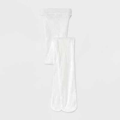 Cat & Jack Toddler Girls Bows Tights, 2T-3T, White