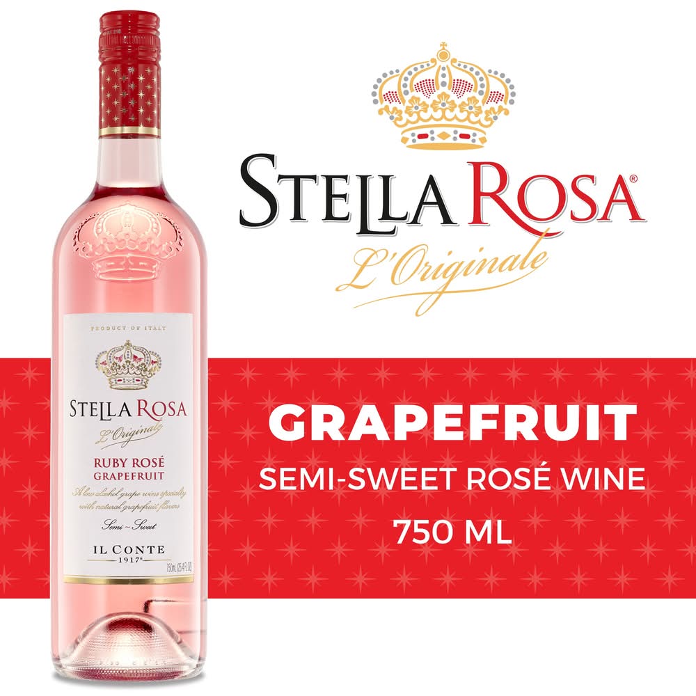 Stella Rosa Semi Sweet Rose Wine Bottle (750 ml)