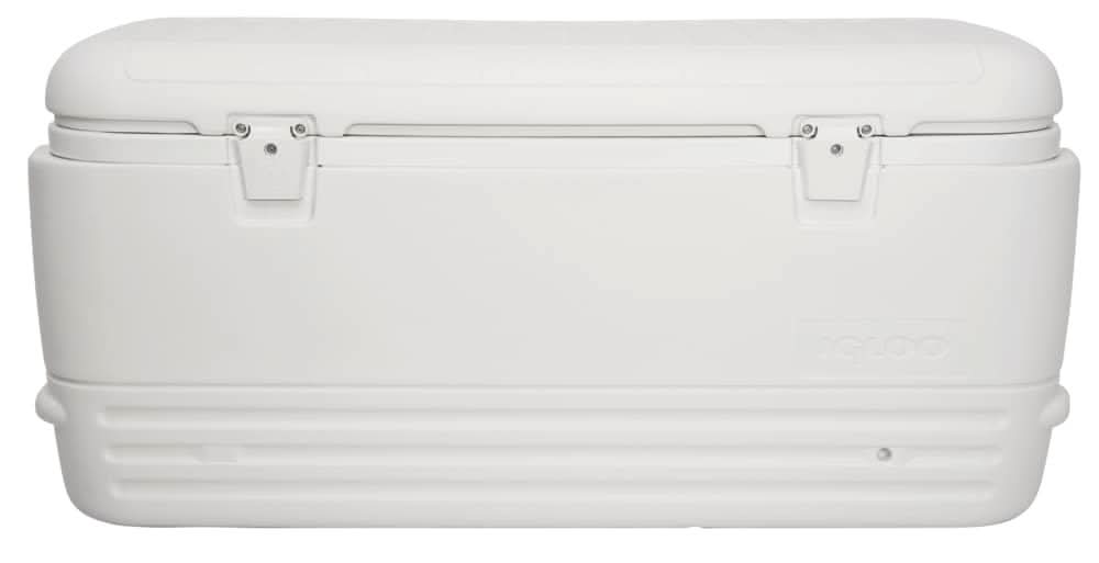 Igloo White 120 Quart(s) Hard Insulated Chest cooler with Drainage Spout