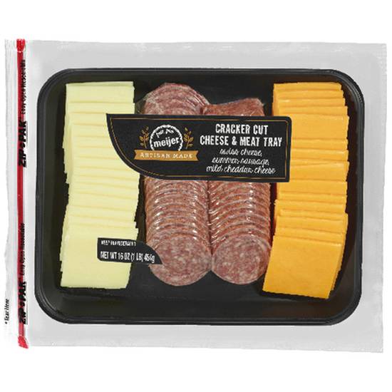 Fresh From Meijer Cracker Cut Cheese & Meat Party Tray, 16 Oz