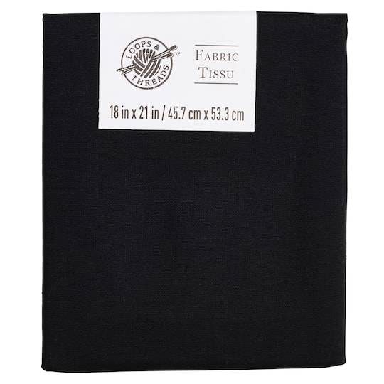 Loops & Threads Cotton Fabric, Black