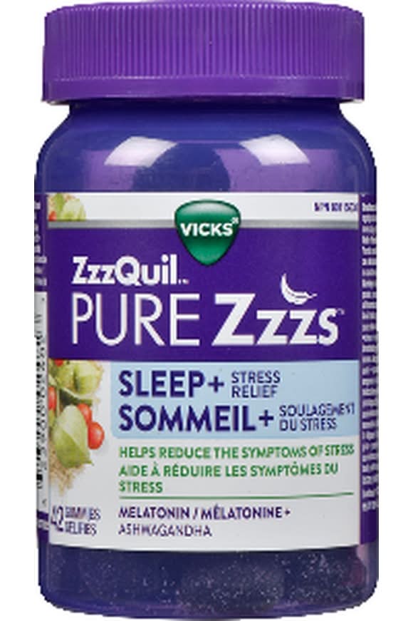 ZzzQuil Pure Sleep+ Stress Relief Gummies (42 ct)