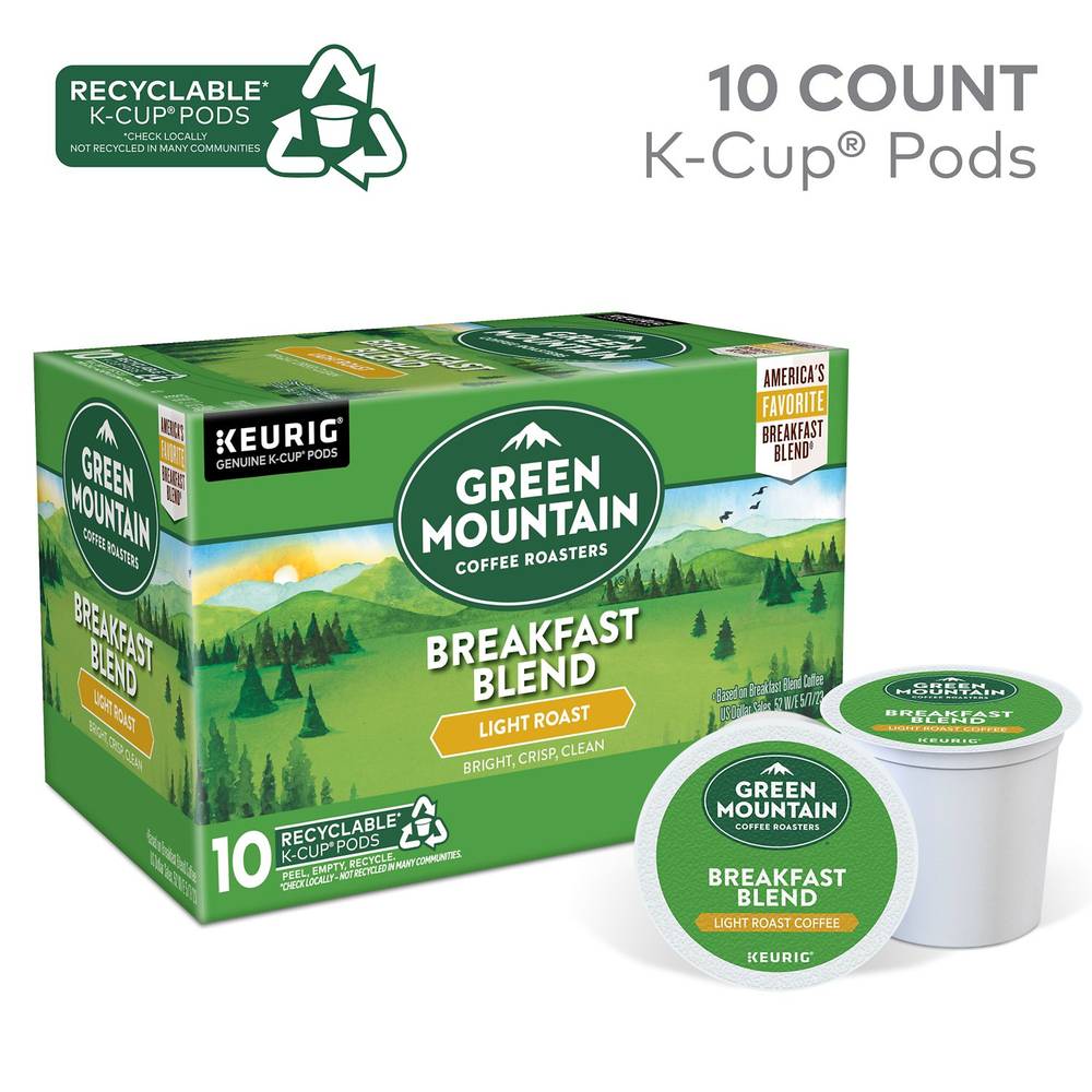 Green Mountain Coffee K-Cup Breakfast Blend , 10 Ct