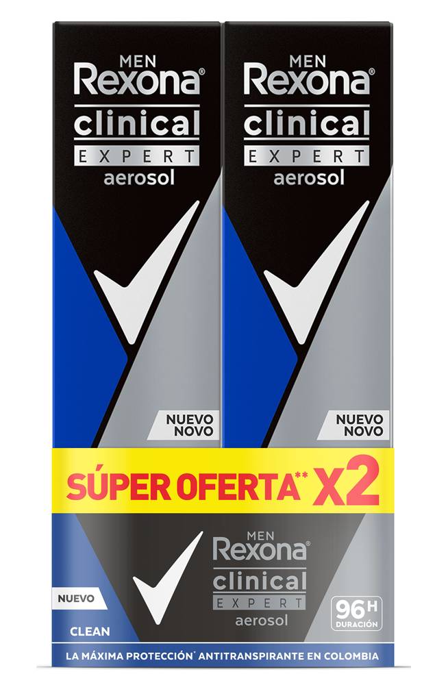 Rexona DEO SPR MEN CLIN CLEAR *150MLX2