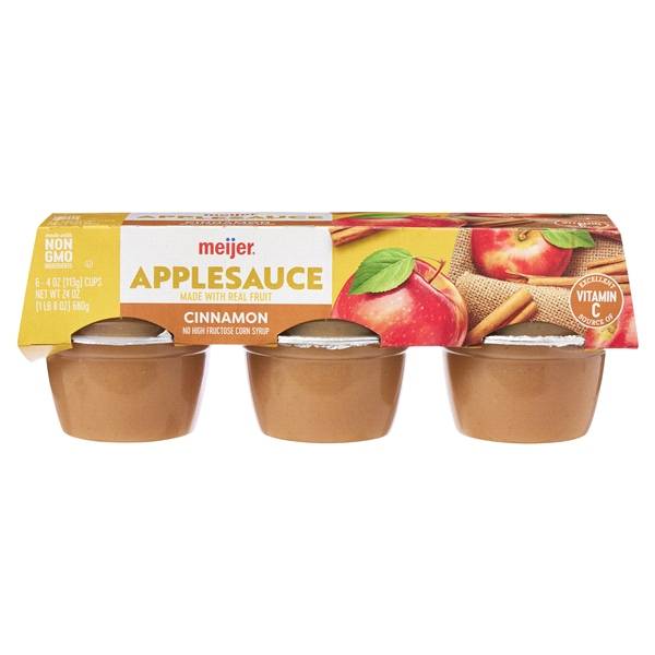 Meijer Cinnamon Applesauce (6 ct)