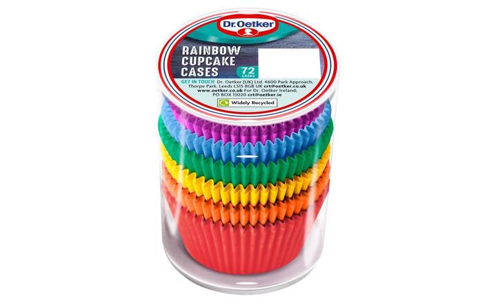 Dr. Oetker 72 Rainbow Cupcake Cases (400641)