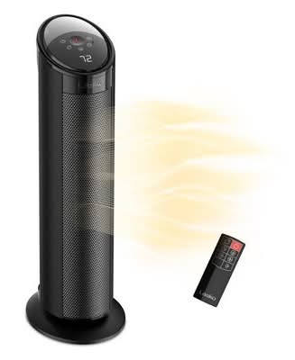 Lasko Ceramic Tower Heater With Remote Control Ct22495, Black