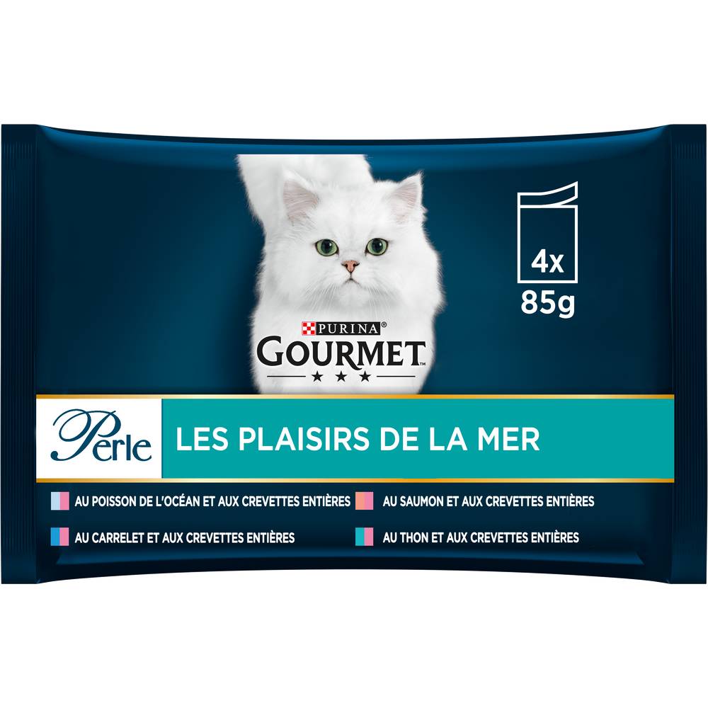 Purina Gourmet - Pâtée perle pour chat adulte (les plaisirs de la mer)