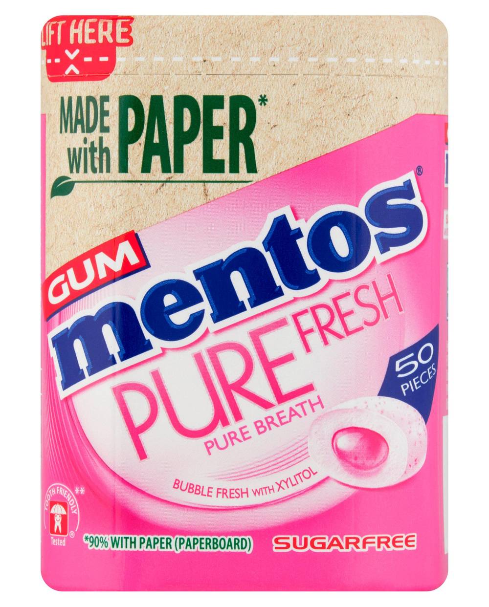Mentos Pure Fresh Pure Breath Gum x50 97g