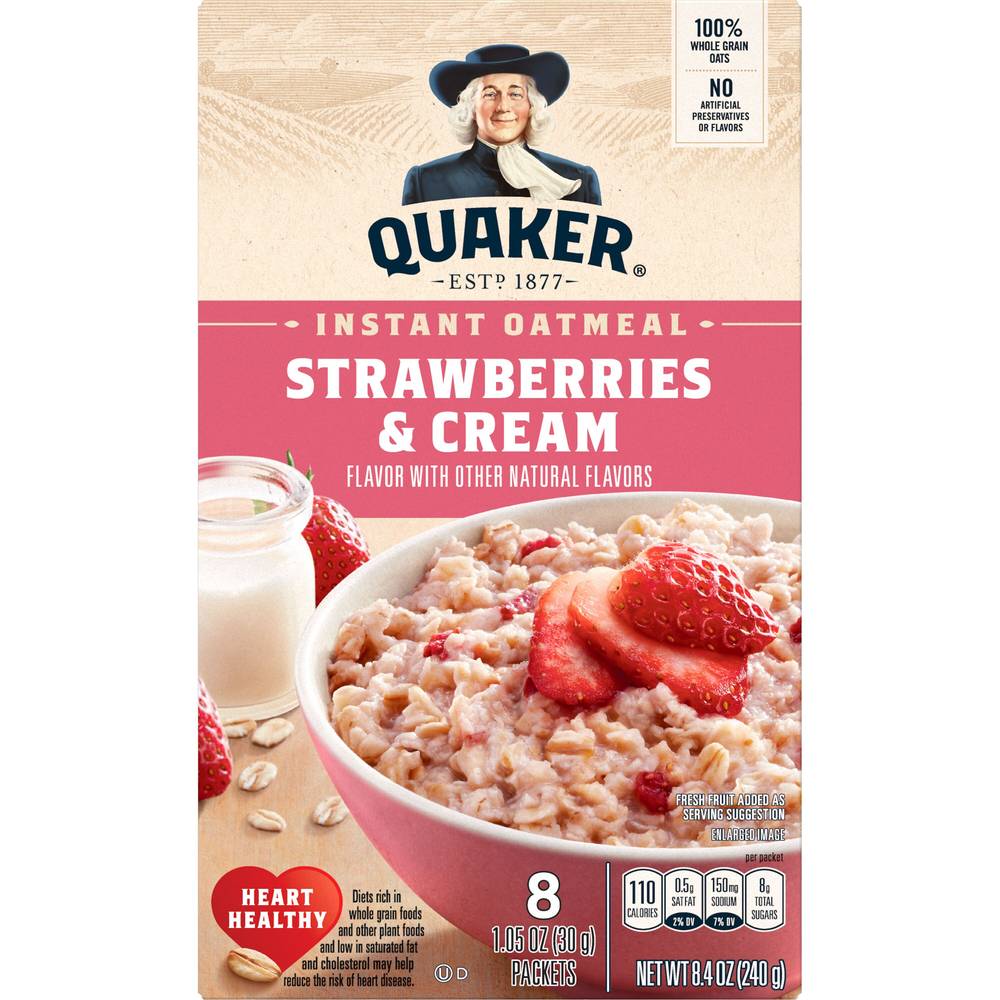 Quaker Instant Oatmeal (strawberries-cream)
