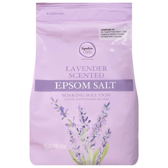 Signature Care Epsom Salt Lavender Scented Soaking Solution (lavender)