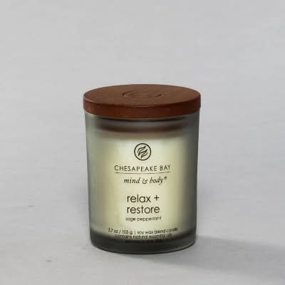 Chesapeake Bay Candle Mind & Body Collection Relax + Restore: Sage Peppermint (3.7 oz)