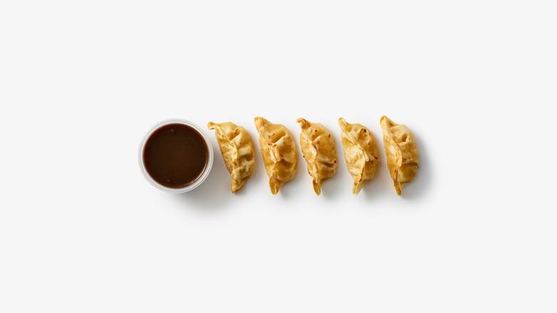 Festive Apple Gyoza with Miso Caramel Dip