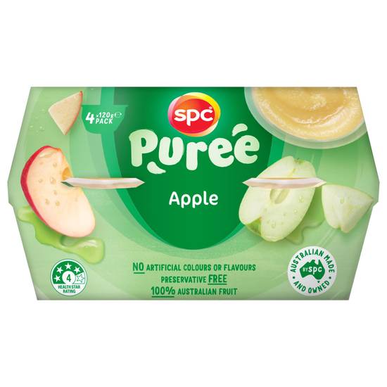 Spc Apple Puree Cups (4 Pack) 120g