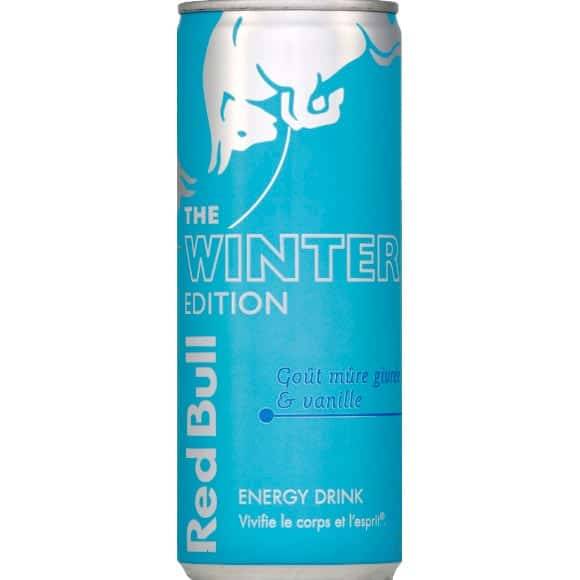 Red Bull - Boisson énergisante winter édition, mûre givrée - vanille (250ml)