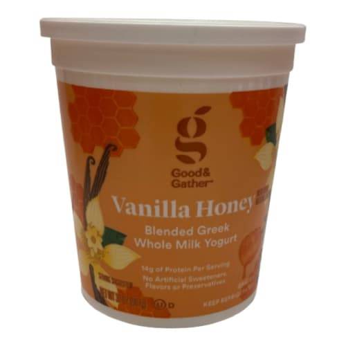 Good & Gather Blended Greek Whole Milk Yogurt (vanilla honey)