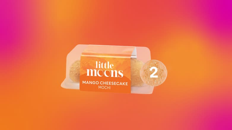 mango cheesecake Little Moons mochi (V)