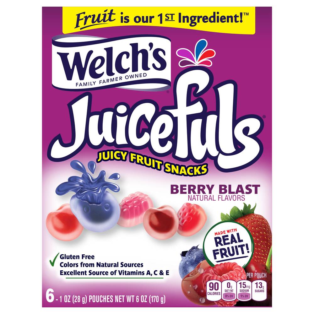 Welch's Juicefuls Berry Blast Fruit Snacks (6 ct)