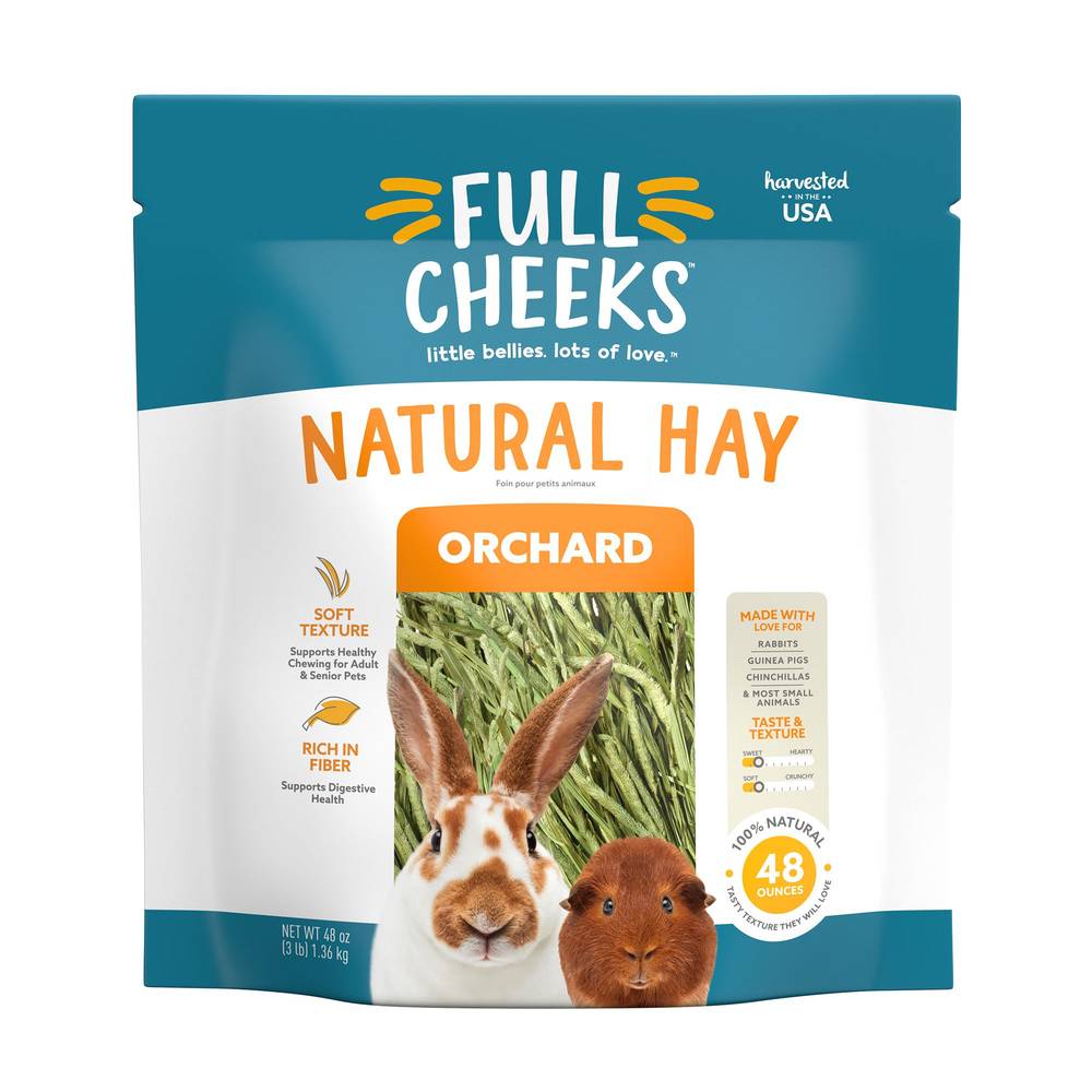 Full Cheeks™ Natural Orchard Hay (Size: 48 Oz)