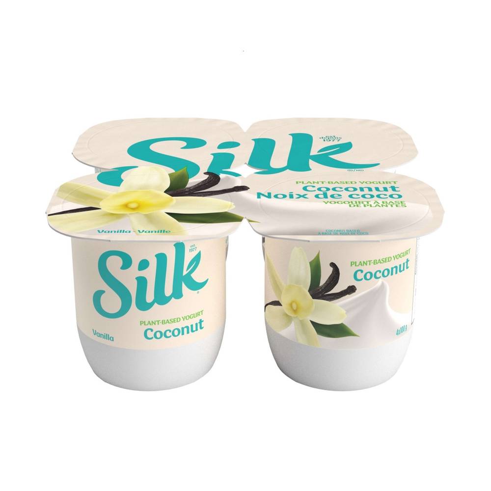 Silk Plant-Based Yogurt Coconut Base (4 ct) (vanilla)