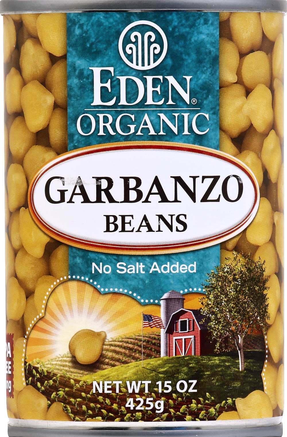 Eden Organic Garbanzo Beans No Salt Added (15 oz)