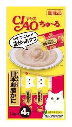 【ciao】啾嚕肉泥-雞肉+日本蟹14g*4入#20616687