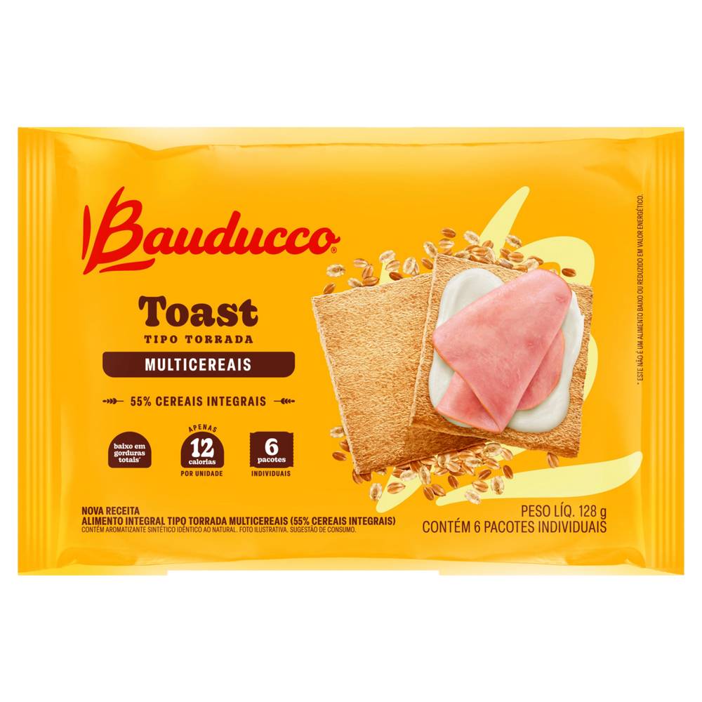 Bauducco torrada integral multicereais cereale (128 g)