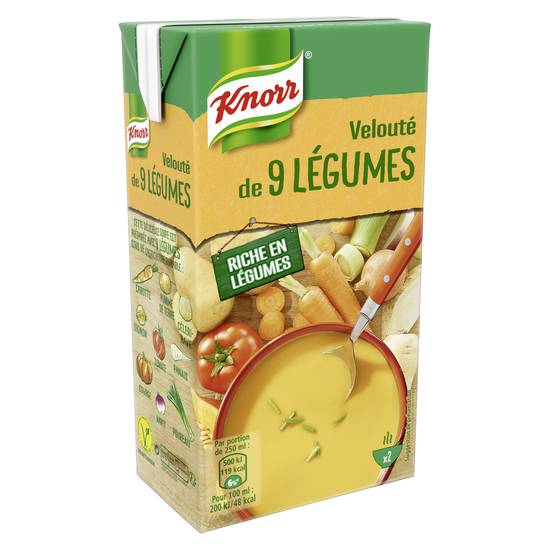 Knorr - Velouté aux 9 Légumes riche en légumes (500 ml)