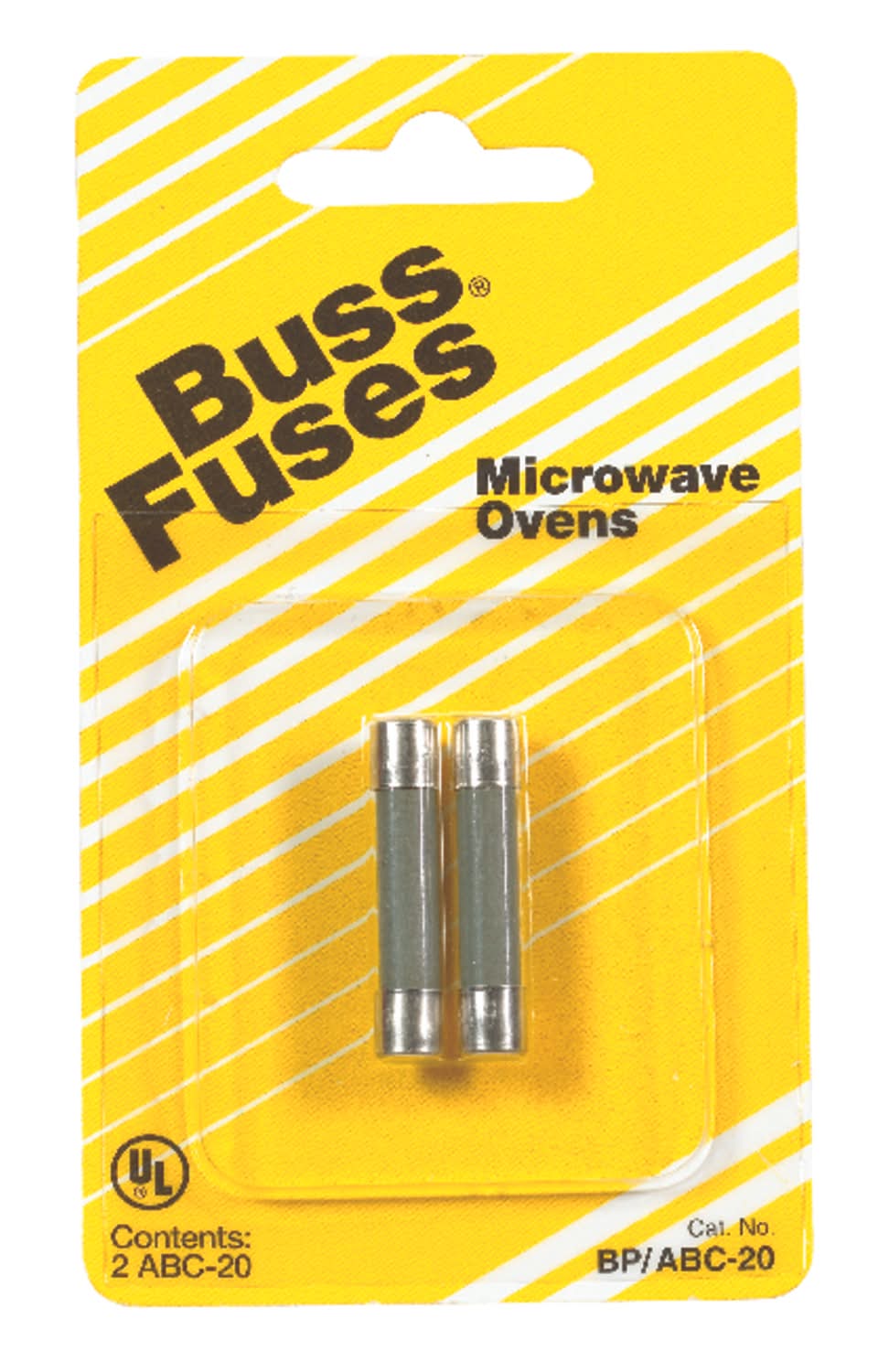 Bussmann 20 Amps Fast Acting Microwave Fuse 2 Pk