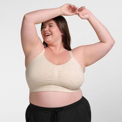 Kindred Bravely Hands-Free Pumping Lounge & Sleep Bra, Women, M, Oatmeal
