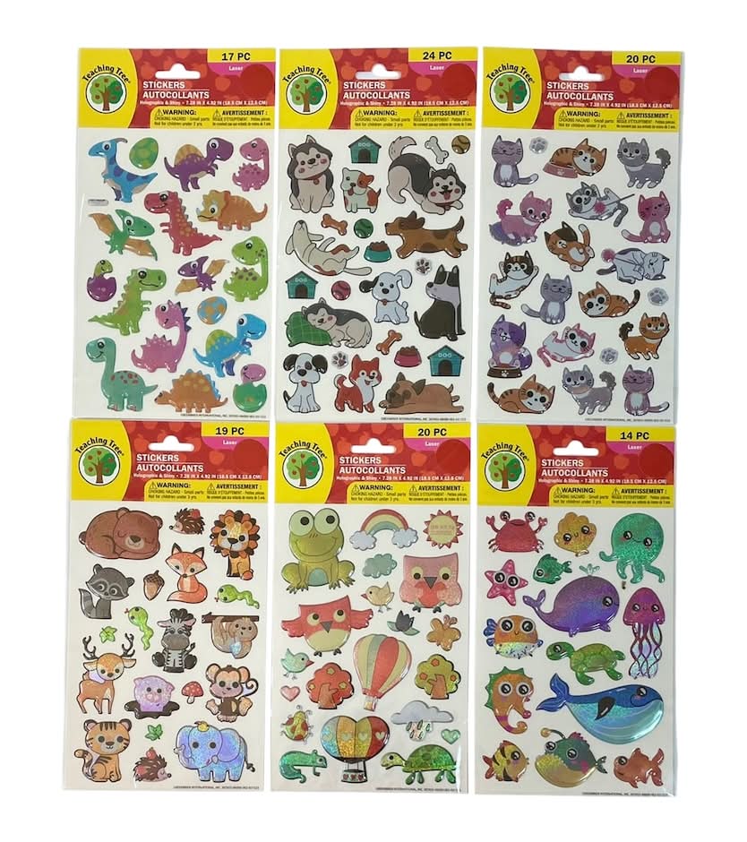 Jot Laser Puffy Stickers
