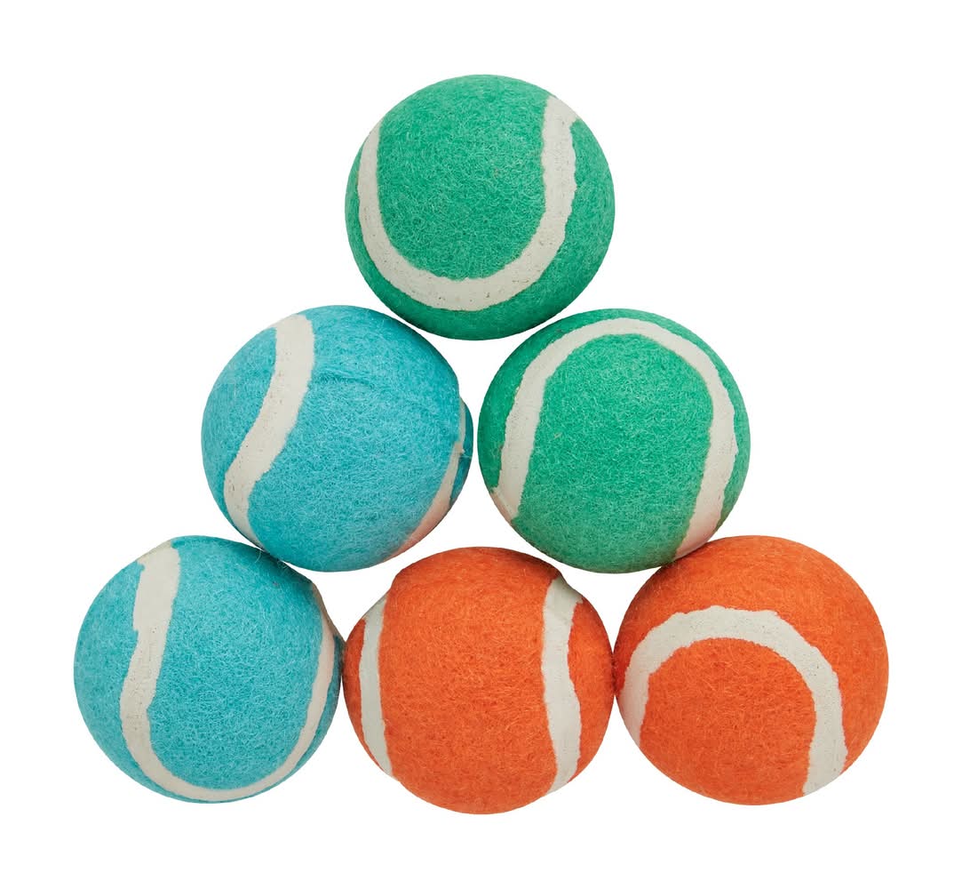 Joyhound® Game On Tennis Ball Dog Toys - 6 Pack (Color: Assorted, Size: 1.5 In)