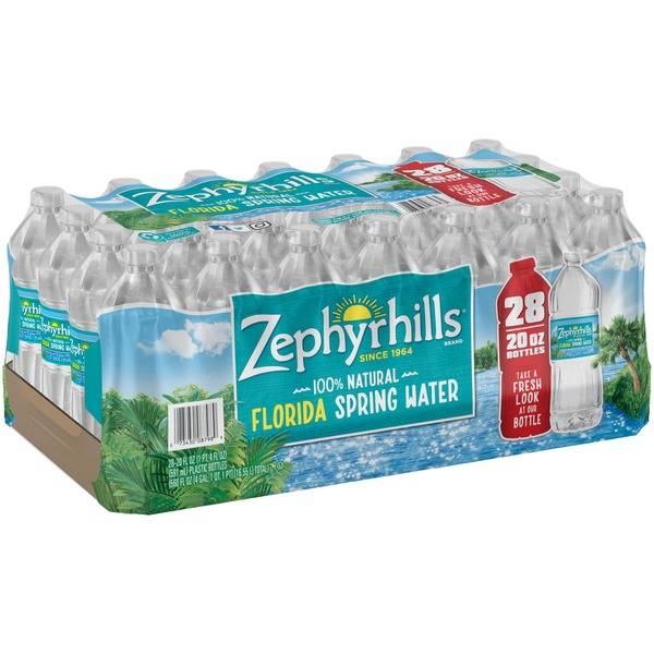 Zephyrhills - Natural Spring Water - 28/20 oz (1X28|Case of 1)