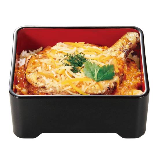 チーズほろチキ親子重 Char-Grilled Simmered Chicken & Egg Rice Box w/ 4 Cheese