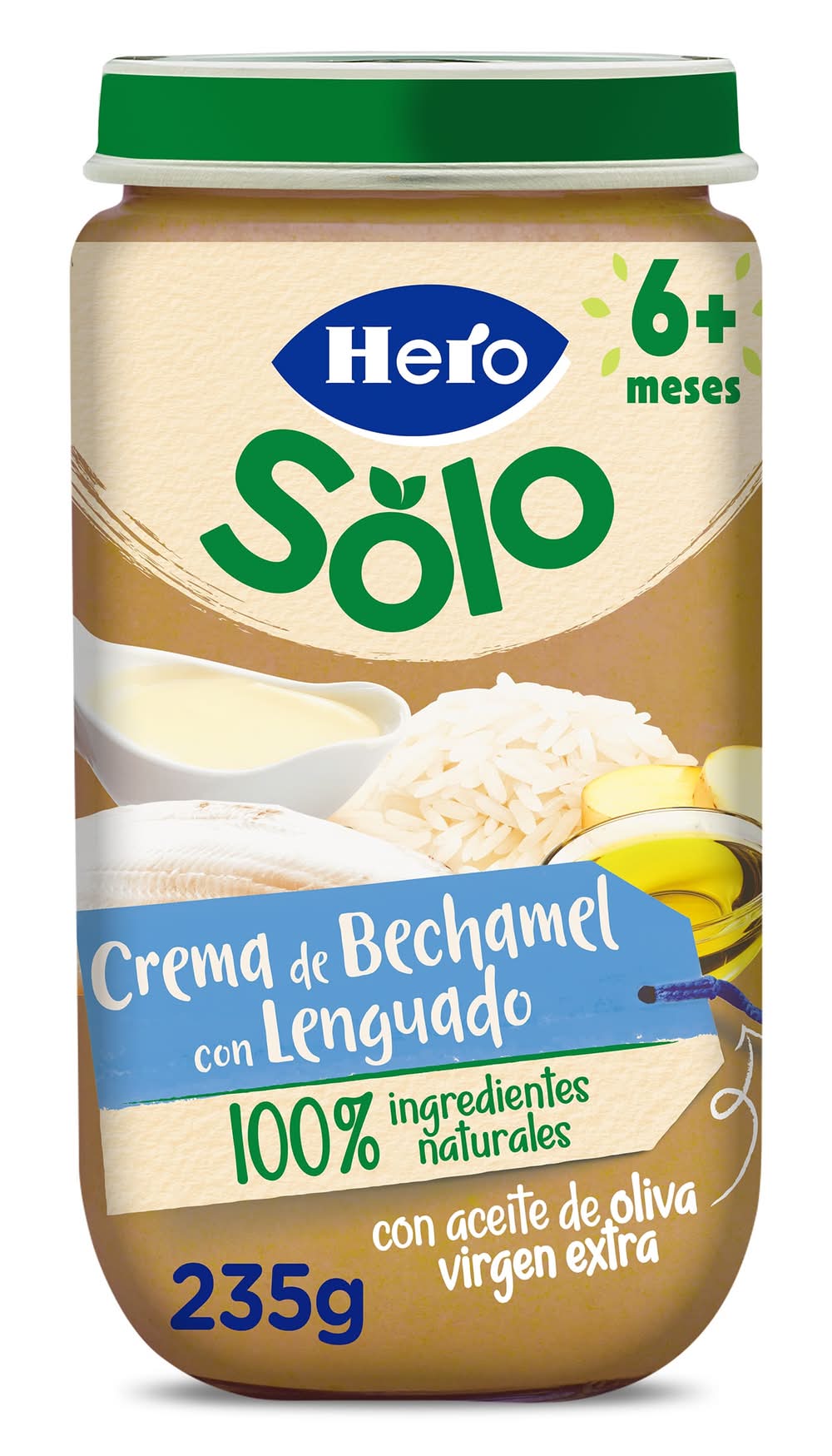 Crema De Bechamel Con Lenguado Hero Frasco 235 G
